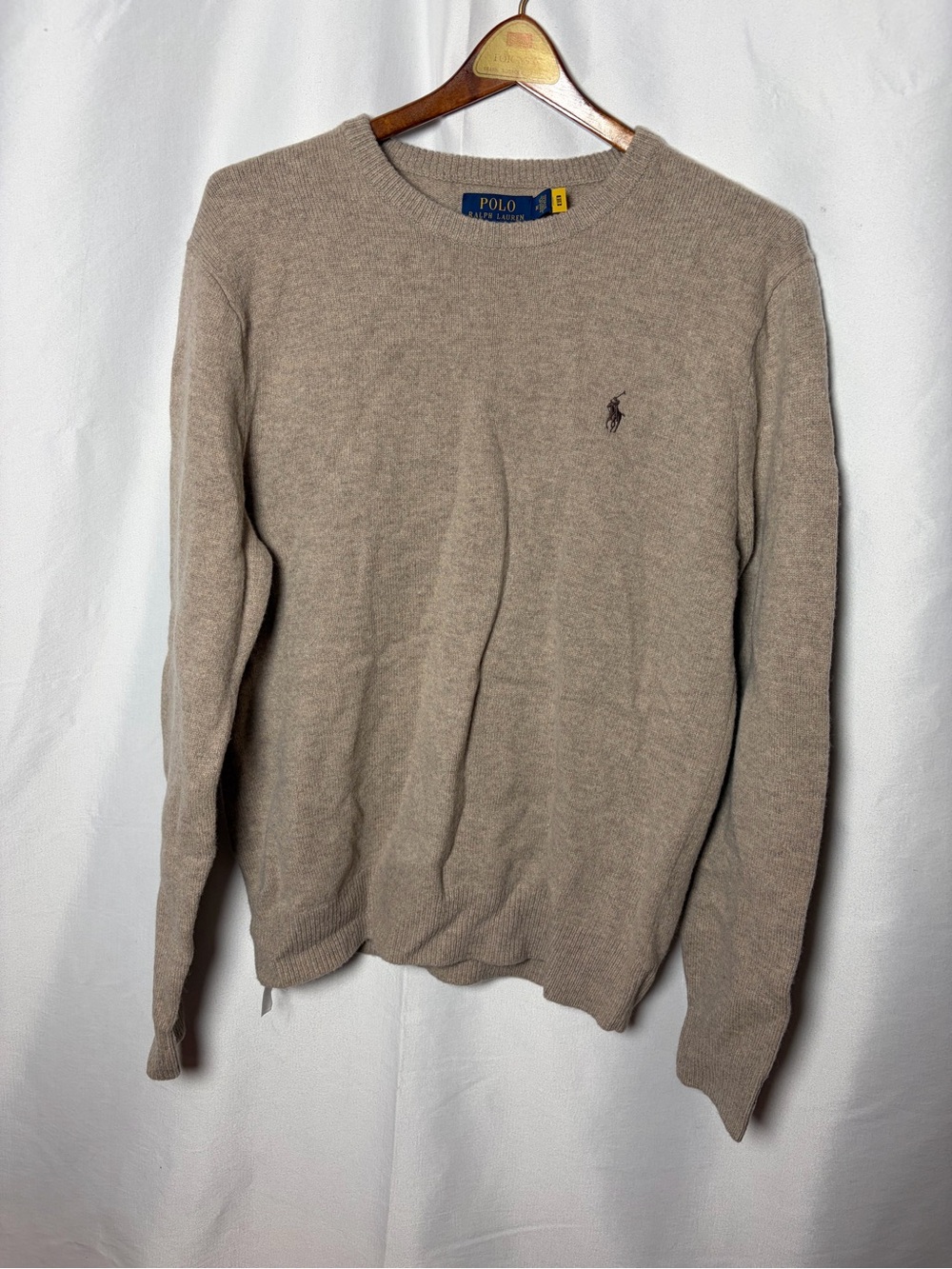 Ralph Lauren Polo Crewneck Sweater in Beige